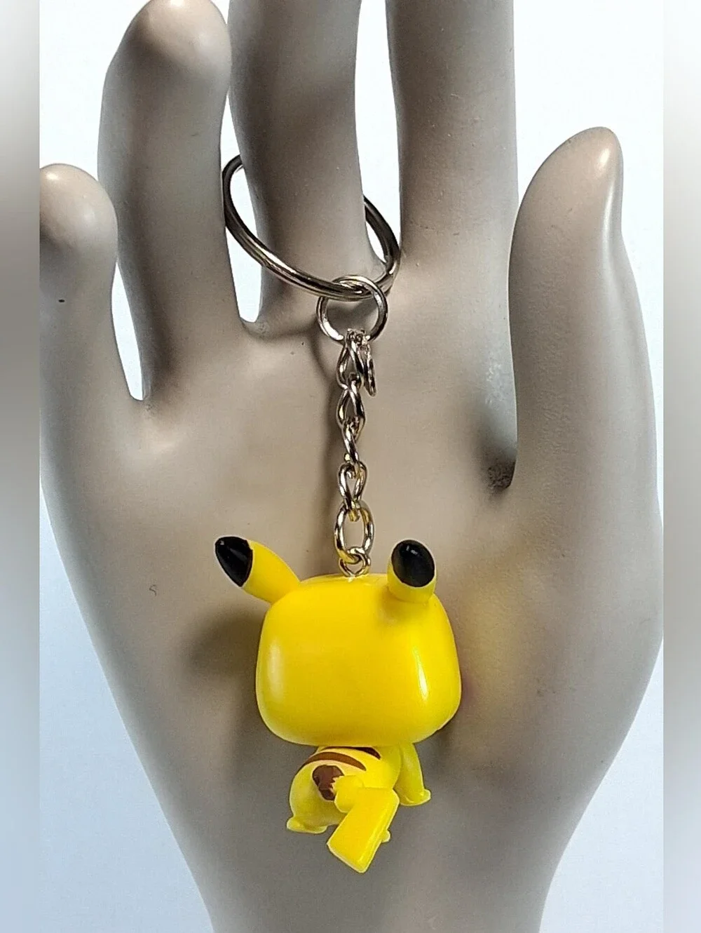 Repurposed Yellow Pikachu-Style Toy Into a Small Keychain Charm
